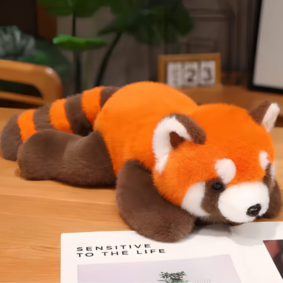 Rode Panda Knuffel Ultra Zacht Pluche Knuffelbaar Reisvriendelijk De Knuffel