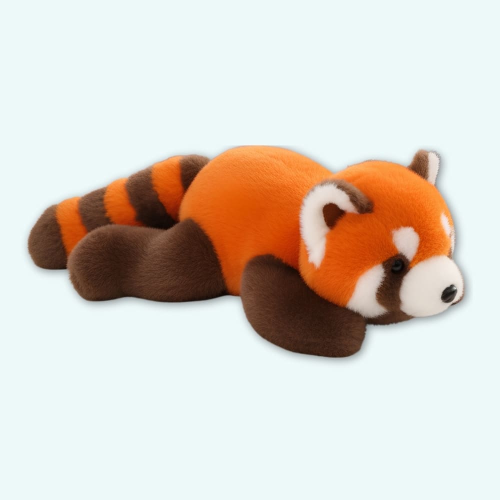 Rode Panda Knuffel Ultra Zacht Pluche Knuffelbaar Reisvriendelijk De Knuffel s