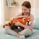 Rode Panda Knuffel Ultra Zacht Pluche Knuffelbaar Reisvriendelijk De Knuffel