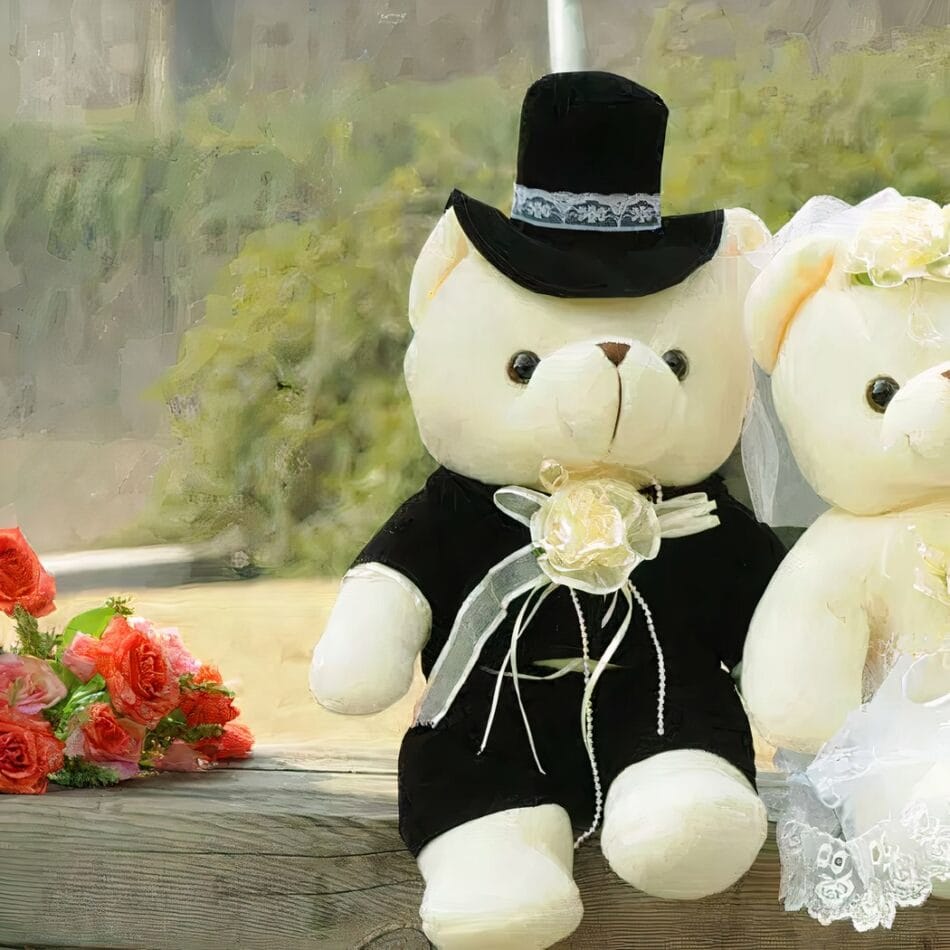 Romantische Knuffelbeer Voor Valentijnsdag Zachte Luxe Knuffel De Knuffel
