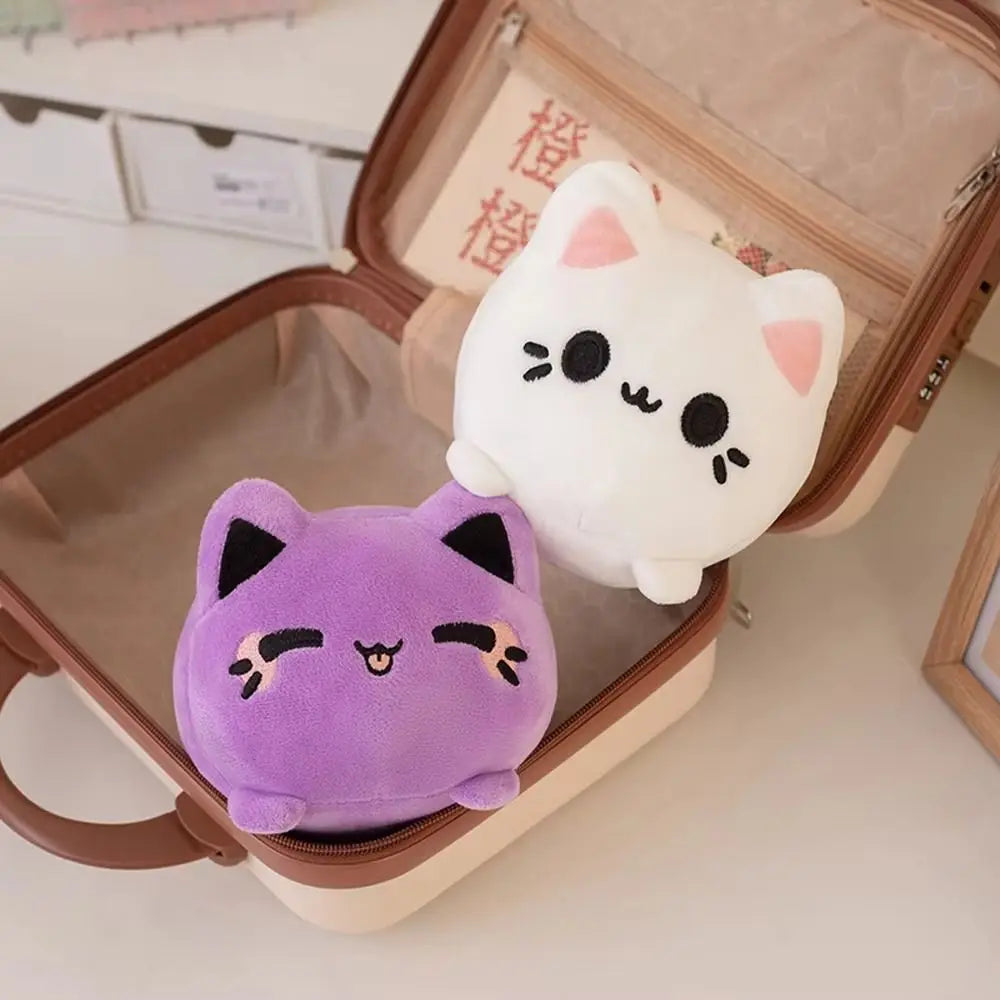 Ronde Kat Knuffel | Kawaii Poesje in 4 Kleuren De Knuffel
