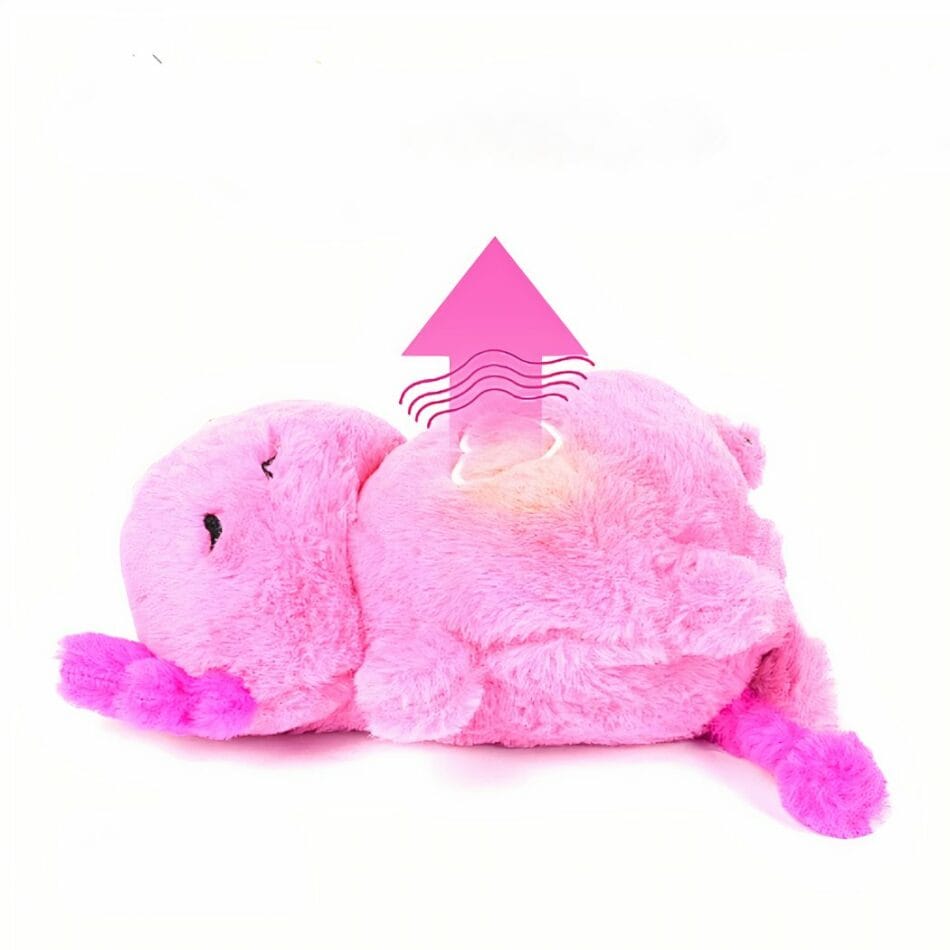 Roze Axolotl Knuffel Nachtlampje Met Ademend Ritme En Slaapliedjes De Knuffel