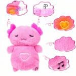 Roze Axolotl Knuffel Nachtlampje Met Ademend Ritme En Slaapliedjes De Knuffel