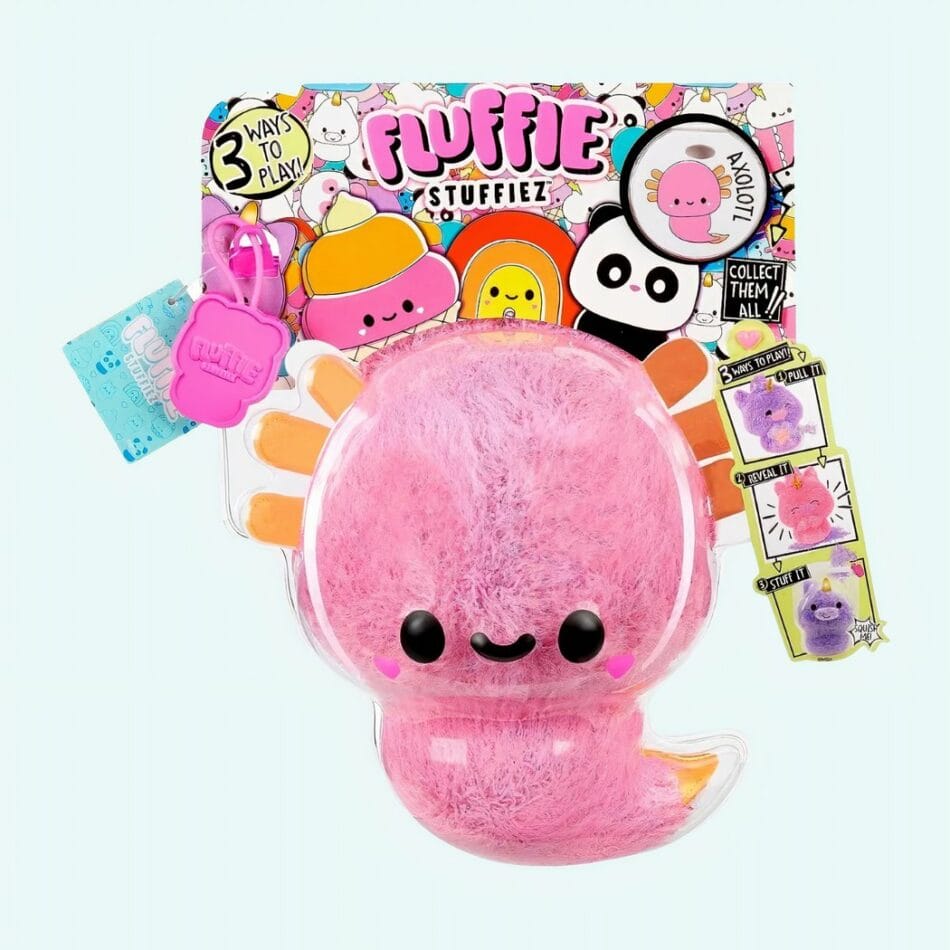 Roze Axolotl Knuffel Sensorische Drie In Een Ontspanningsknuffel De Knuffel