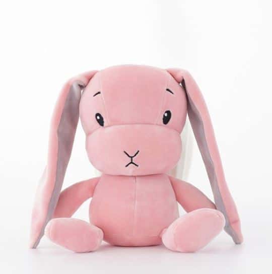 Roze Babyknuffel Konijn Zacht Pluche Met Grote Ogen De Knuffel