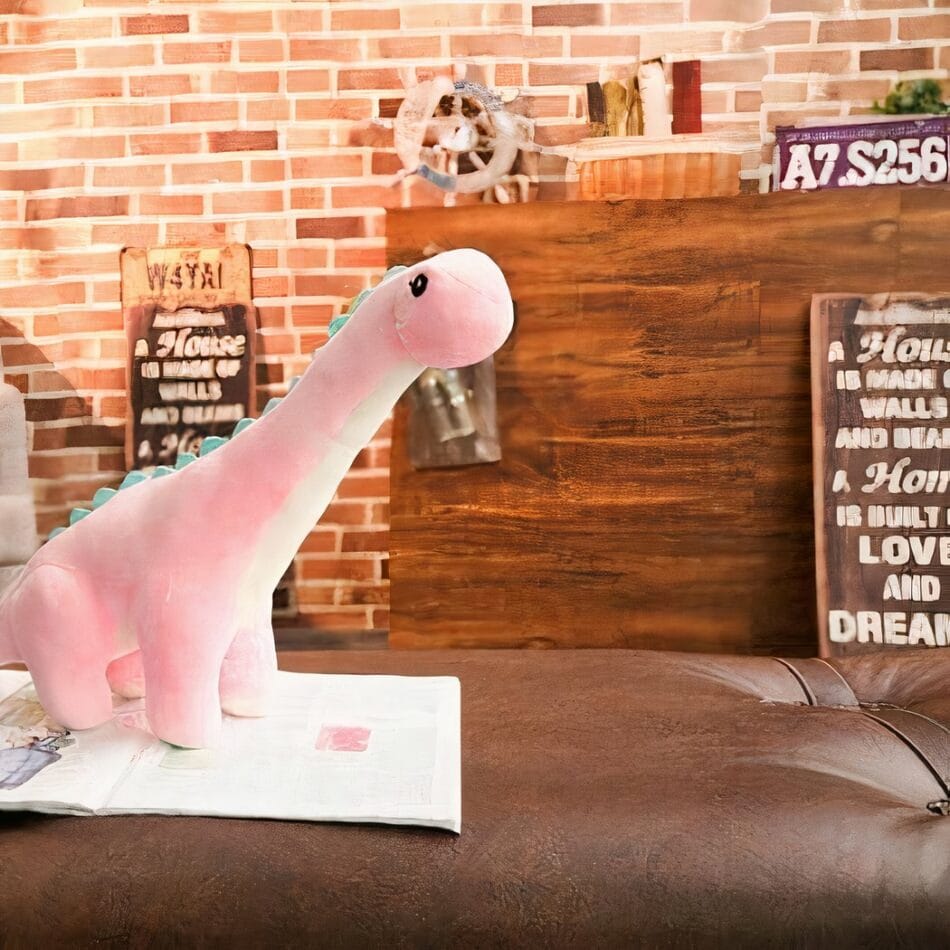 Roze Dinosaurus Knuffel Extreem Zacht Voor Kinderen De Knuffel