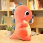 Roze Dinosaurus Knuffel met Zachte Stof voor Slaap en Speelpret De Knuffel