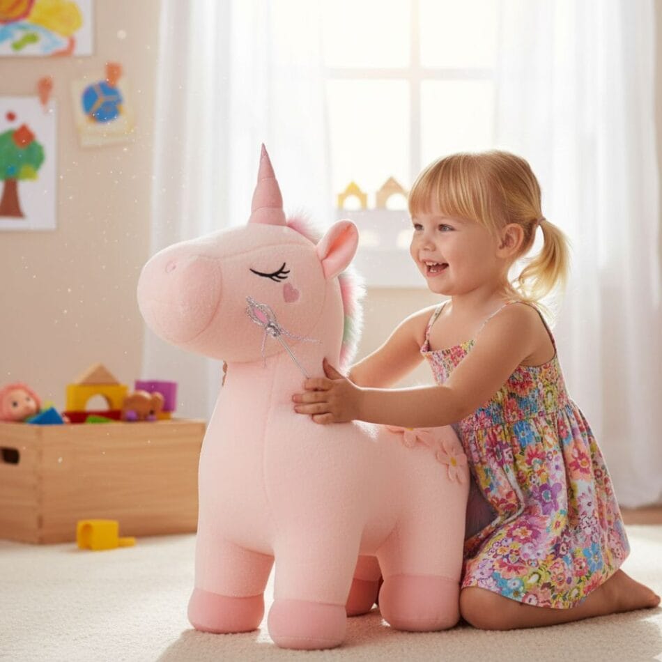 Roze Eenhoorn Knuffel Superzacht Voor Kinderen De Knuffel