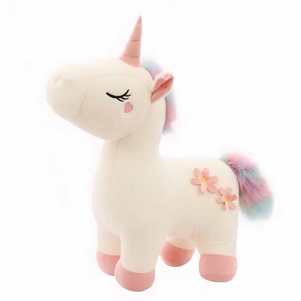 Roze Eenhoorn Knuffel Superzacht Voor Kinderen De Knuffel 30cm / wit