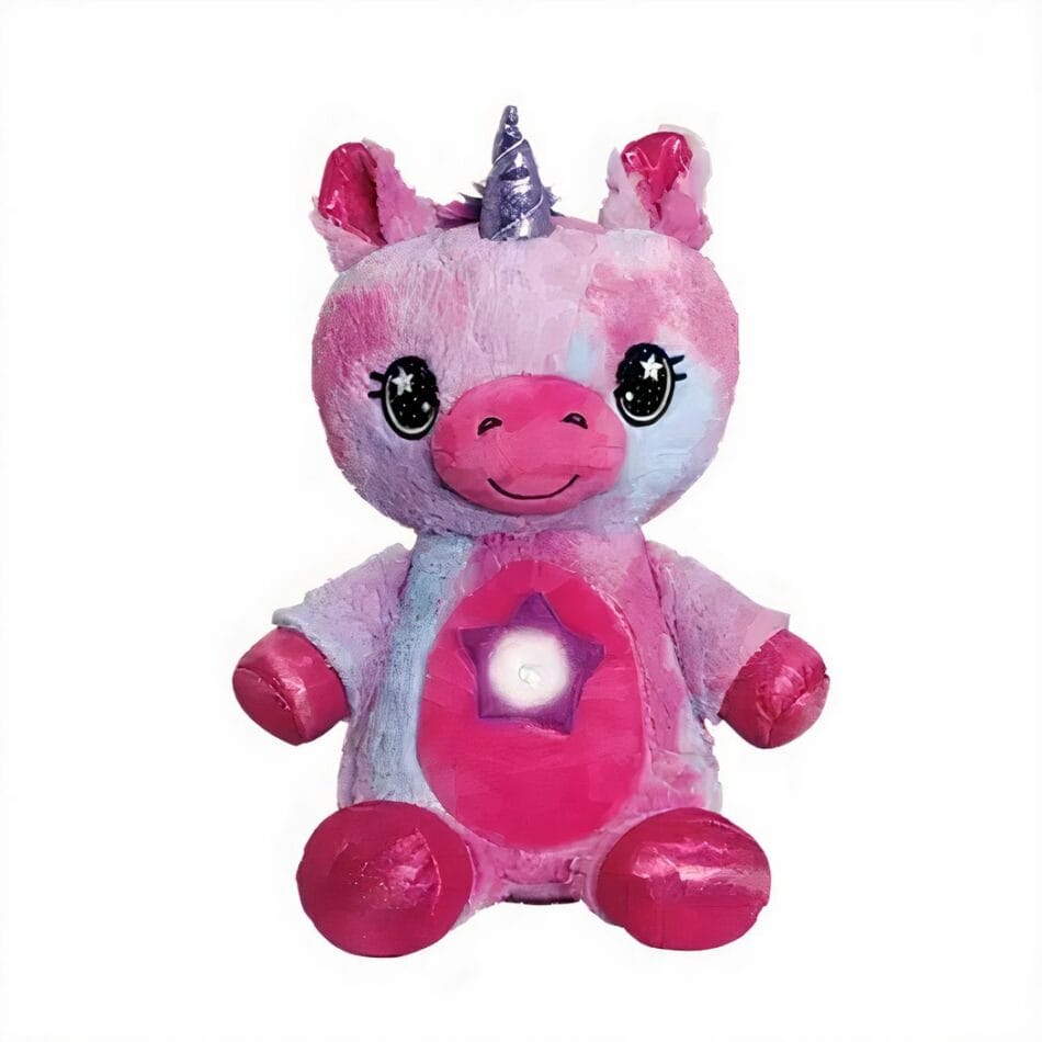 Roze Eenhoorn Nachtlampje Knuffel Met Zacht Licht De Knuffel