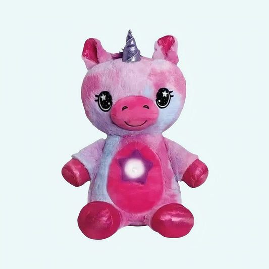 Roze Eenhoorn Nachtlampje Knuffel Met Zacht Licht De Knuffel