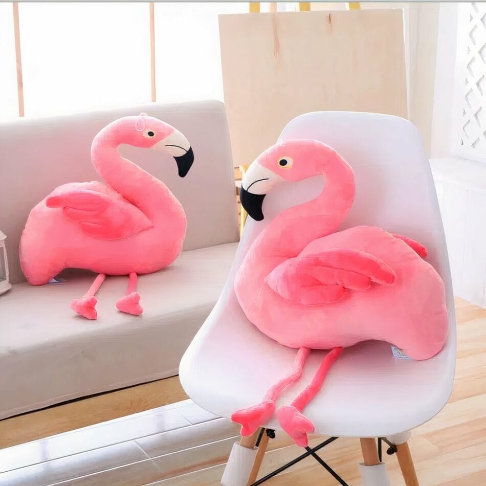 Roze Flamingo Knuffel Superzacht Veilig Voor Kinderen De Knuffel