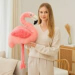 Roze Flamingo Knuffel Superzacht Veilig Voor Kinderen De Knuffel