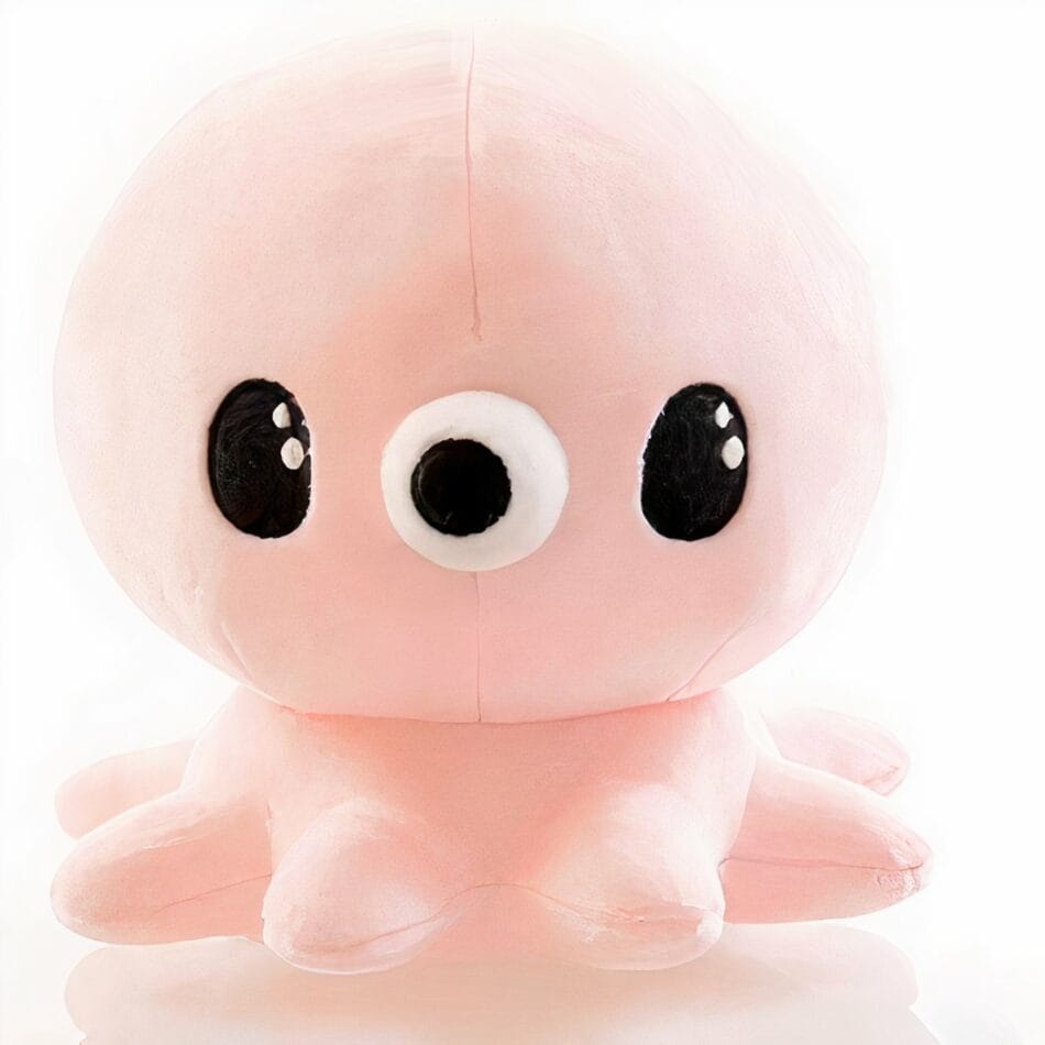 Roze Kawaii Octopusknuffel 20 Cm Zachte Knuffel Met Speels Gezicht De Knuffel
