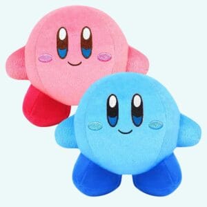 Roze Kirby Knuffel Met Gesloten Ogen 14 cm De Knuffel