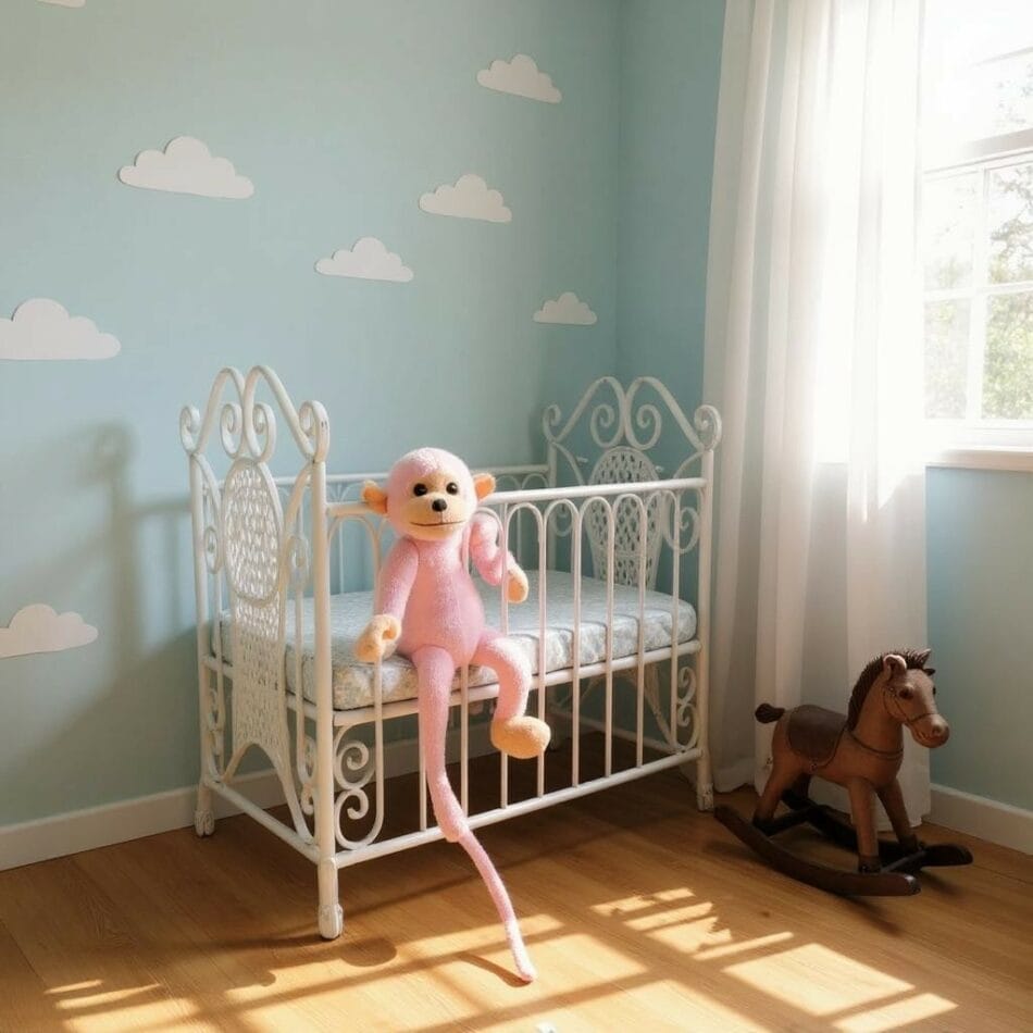 Roze Knuffel Aap Met Lange Staart Zacht Speelvriend Voor Kinderen De Knuffel