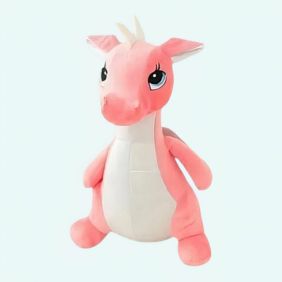 Roze Knuffel Draak Schattig Zachte Slaapknuffel De Knuffel