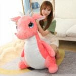 Roze Knuffel Draak Schattig Zachte Slaapknuffel De Knuffel