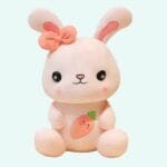 Roze Knuffel Konijn Mimi Ultra Zachte Vacht met Katoenen Lijf De Knuffel