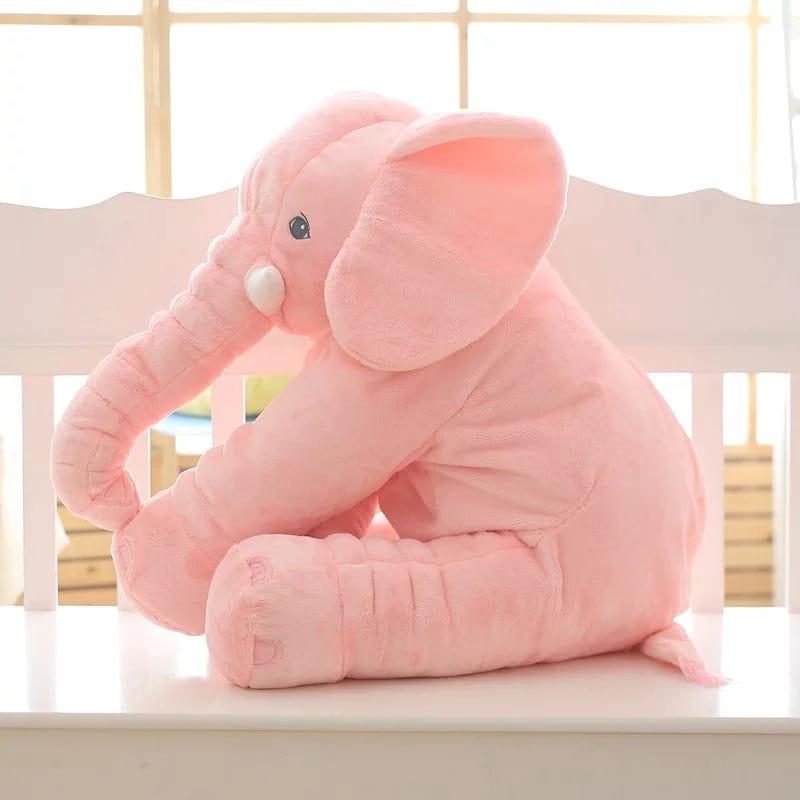 Roze Knuffel Olifant Kussen Zachte Pluche en Knuffelcomfort De Knuffel