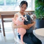 Roze Knuffel Otter Zachte Pluche Speelgoed Voor Kinderen De Knuffel