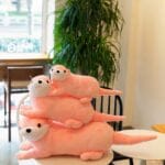 Roze Knuffel Otter Zachte Pluche Speelgoed Voor Kinderen De Knuffel