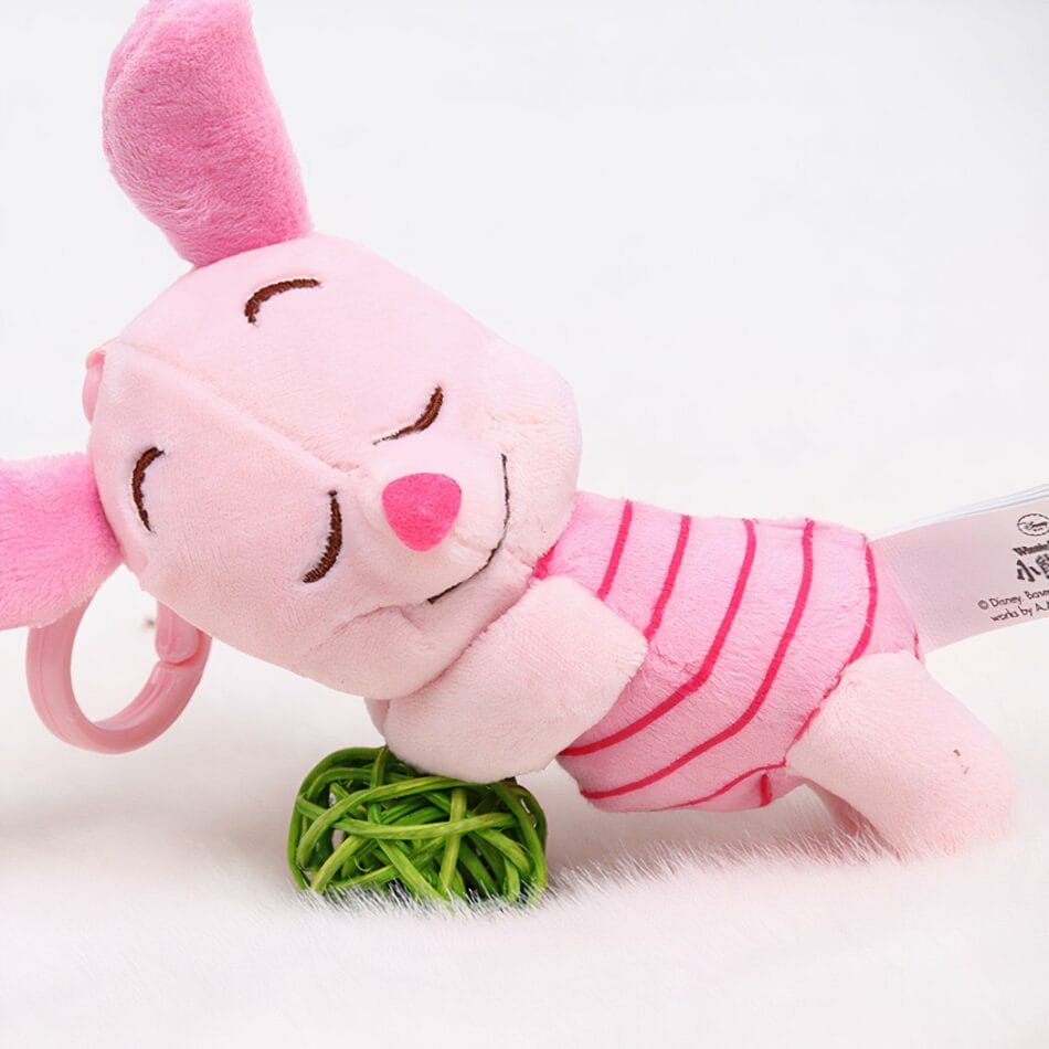 Roze Knuffel Porcinet Slapend Slaapknuffel Schaapje 13 cm De Knuffel