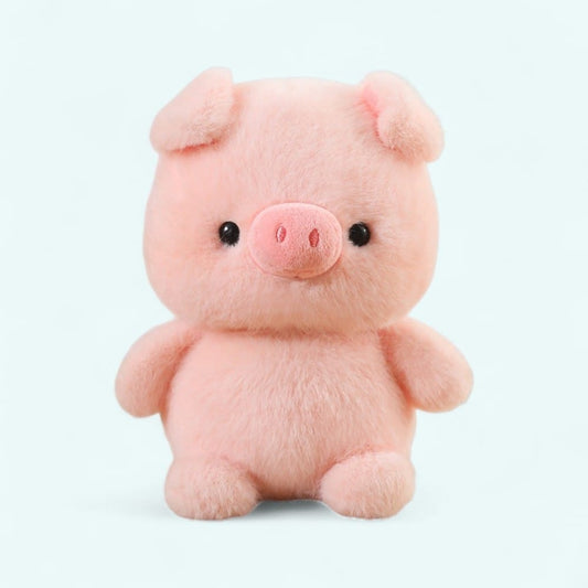 Roze Knuffel Varken Zachte Schattige Knuffel Met Expressieve Ogen De Knuffel