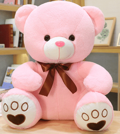 Roze Knuffelbeer Superschattig Met Zachte Textuur Voor Troost De Knuffel