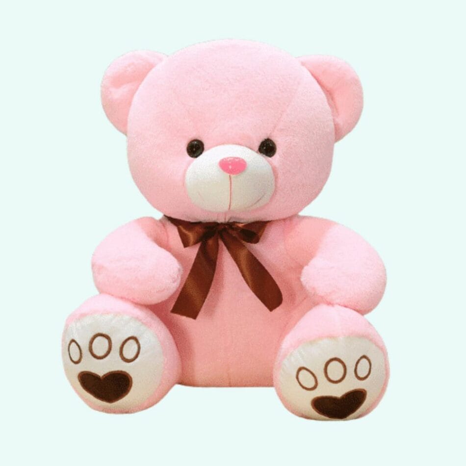 Roze Knuffelbeer Superschattig Met Zachte Textuur Voor Troost De Knuffel