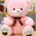 Roze Knuffelbeer Superschattig Met Zachte Textuur Voor Troost De Knuffel