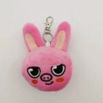 Roze Konijn Knuffel Sleutelhanger Changbin Stray Kids 9 cm De Knuffel