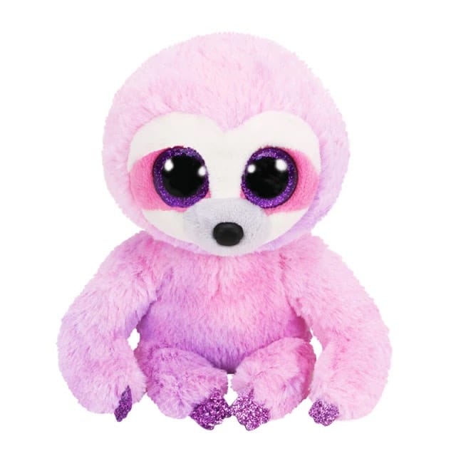 Roze Luiaard Knuffel Zachte Zijdeachtige Materialen Troost Speelkameraad De Knuffel