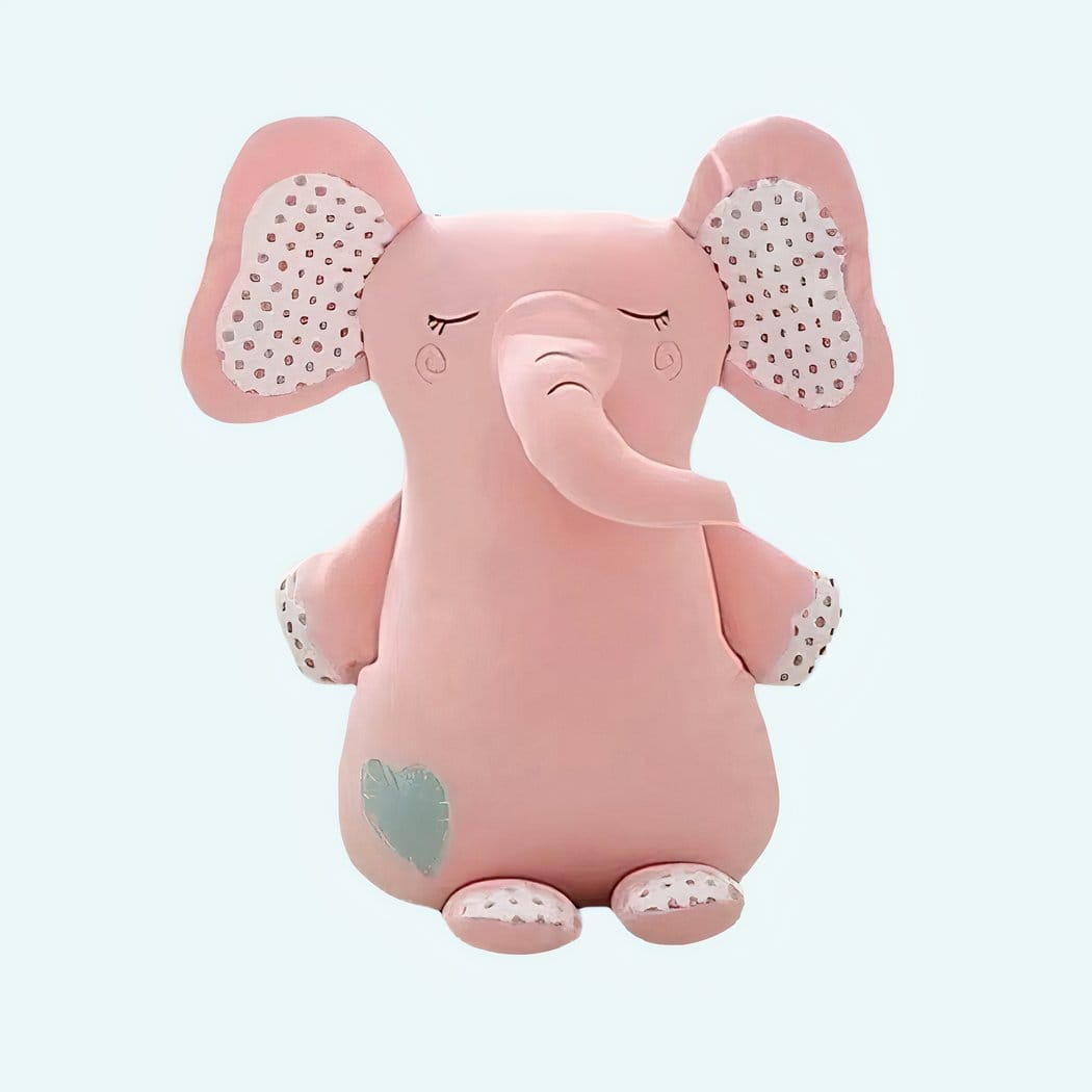 Roze Olifant Knuffel Van Pluche Zachte Textuur Veelgevuld Lijf De Knuffel