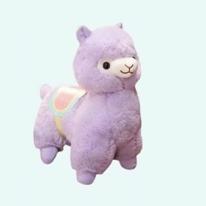 Roze Pluche Lama Knuffel Met Zadel Zachte Avonturenvriend De Knuffel