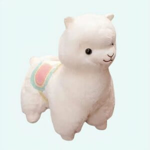 Roze Pluche Lama Knuffel Met Zadel Zachte Avonturenvriend De Knuffel