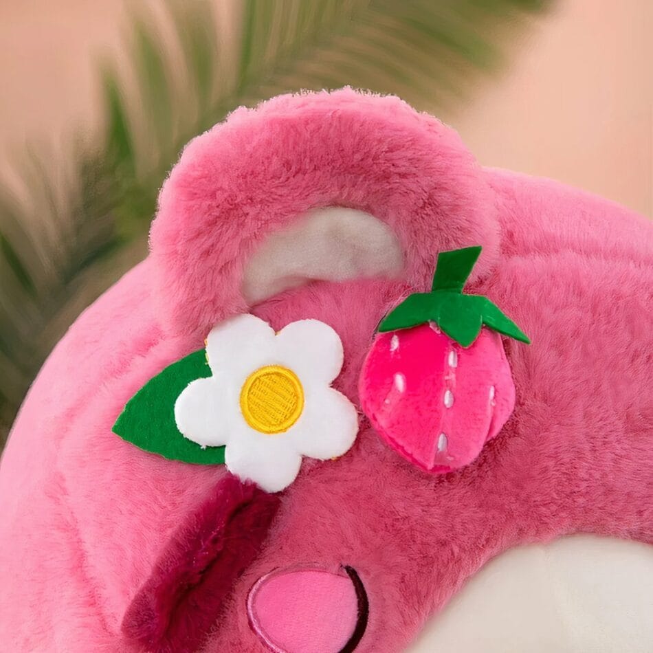 Roze Teddyknuffel Kussen Troost en Warmte De Knuffel