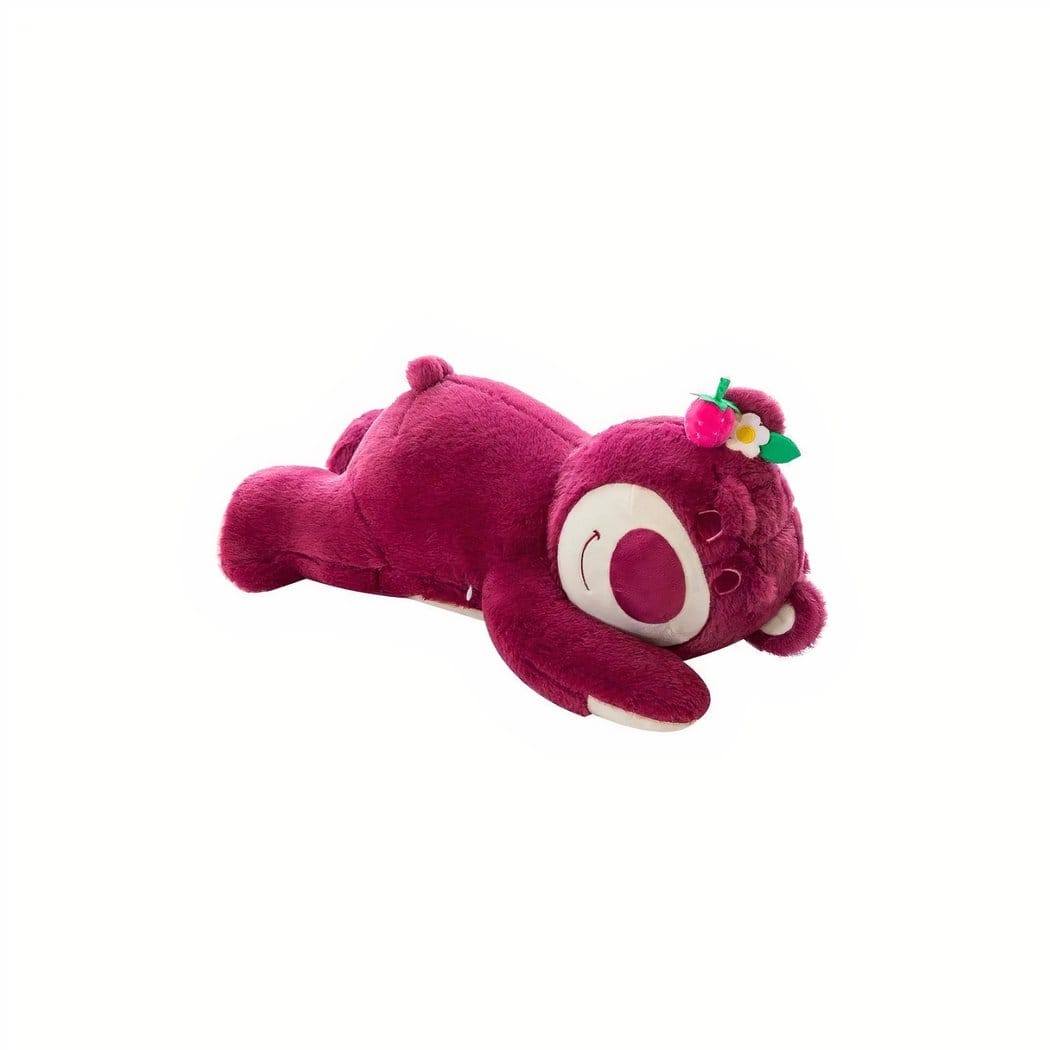 Roze Teddyknuffel Kussen Troost en Warmte De Knuffel 40-cm / paars