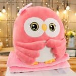 Roze Uil Knuffel Superschattig met Grote Ogen De Knuffel