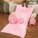 Roze Uil Knuffel Superschattig met Grote Ogen De Knuffel