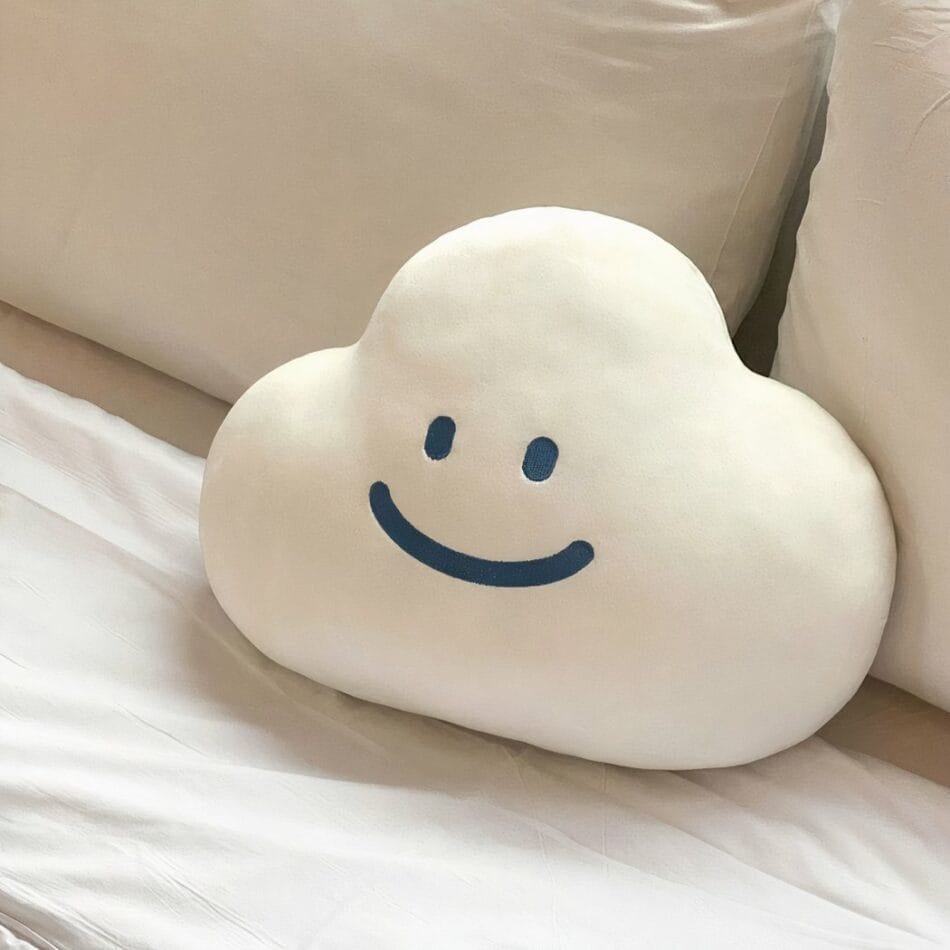 Roze Wolkje Kussen Knuffel Pluizig Comfort Slaapkamer Accessoire De Knuffel