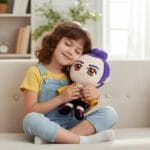 Rumi Knuffel uit Demon Hunters Kpop Popheldin 26 cm Violet Haar De Knuffel