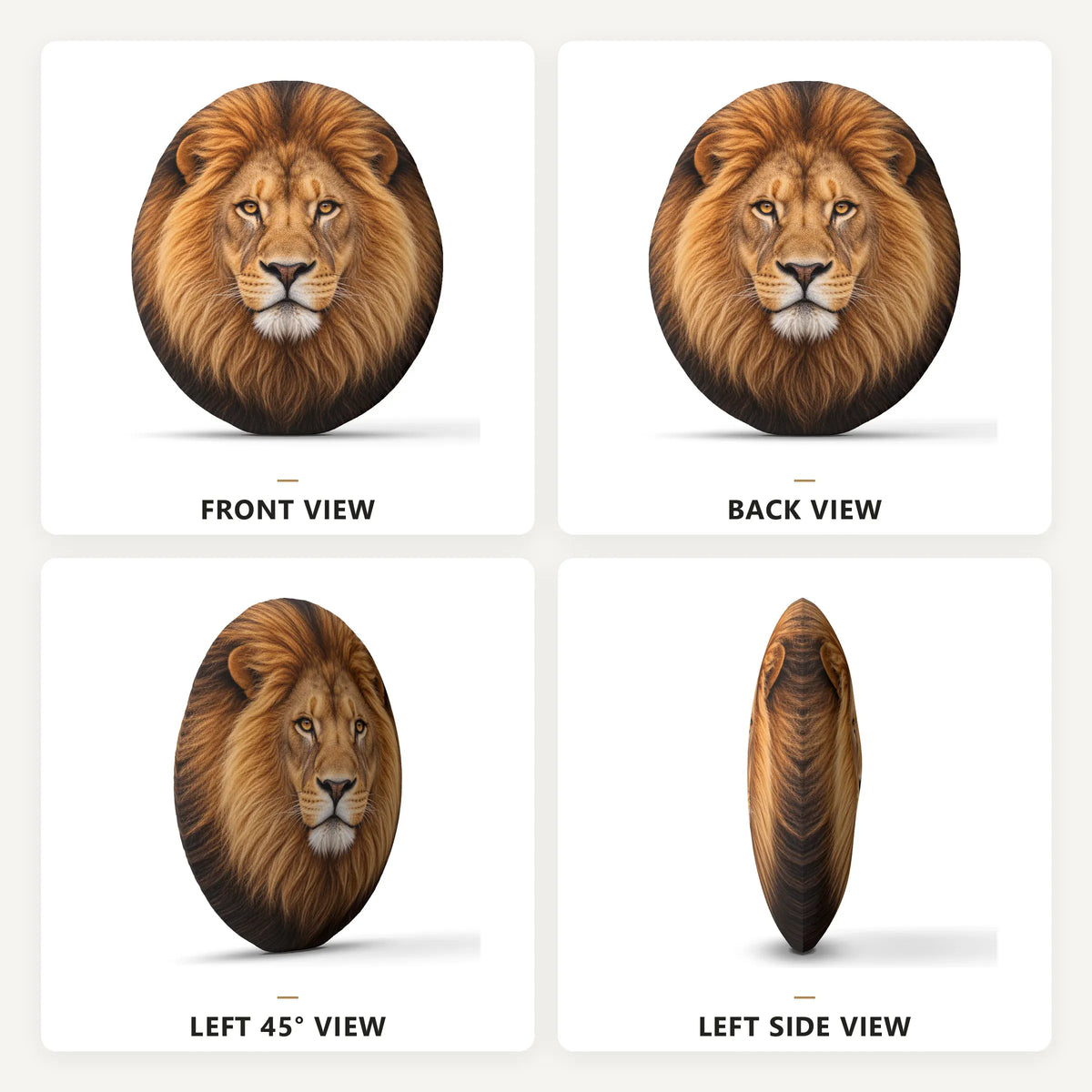 Safari Leeuw Knuffelkussen | Liggende Leeuw Sierkussen De Knuffel