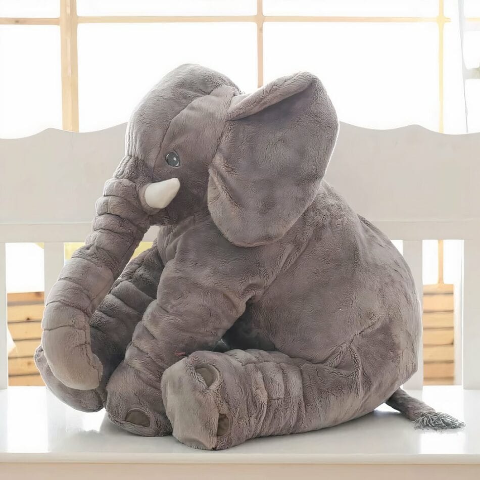 Savanneknuffels Olifant en Giraf Zachte Pluche Voor Kleine Handjes De Knuffel