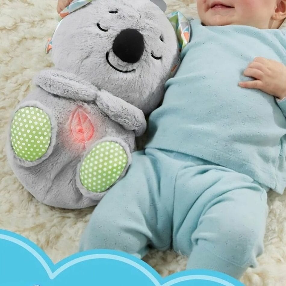 Schattige Ademende Koala Knuffel Met Kalmerende Ademhaling Nabootst De Knuffel