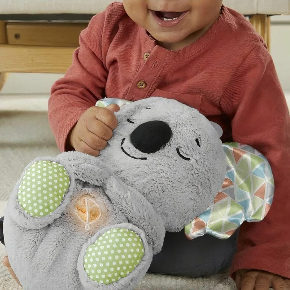 Schattige Ademende Koala Knuffel Met Kalmerende Ademhaling Nabootst De Knuffel