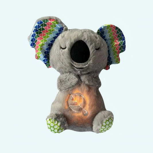 Schattige Ademende Koala Knuffel Met Kalmerende Ademhaling Nabootst De Knuffel