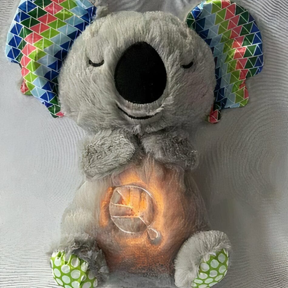 Schattige Ademende Koala Knuffel Met Kalmerende Ademhaling Nabootst De Knuffel
