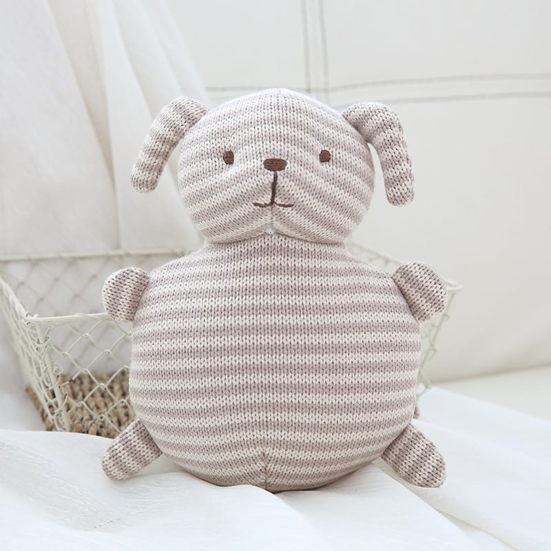 Schattige Hondenknuffel Met Zachte Vulling En Lachend Gezicht De Knuffel