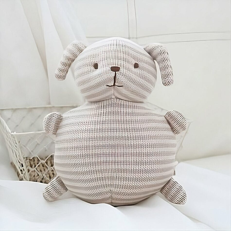 Schattige Hondenknuffel Met Zachte Vulling En Lachend Gezicht De Knuffel